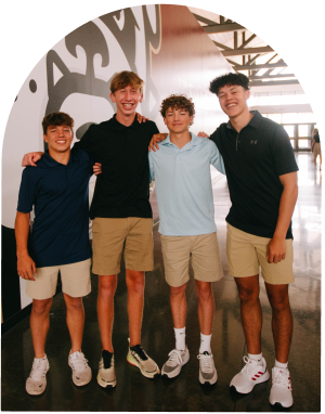 group of Lincoln Christian secondary school students